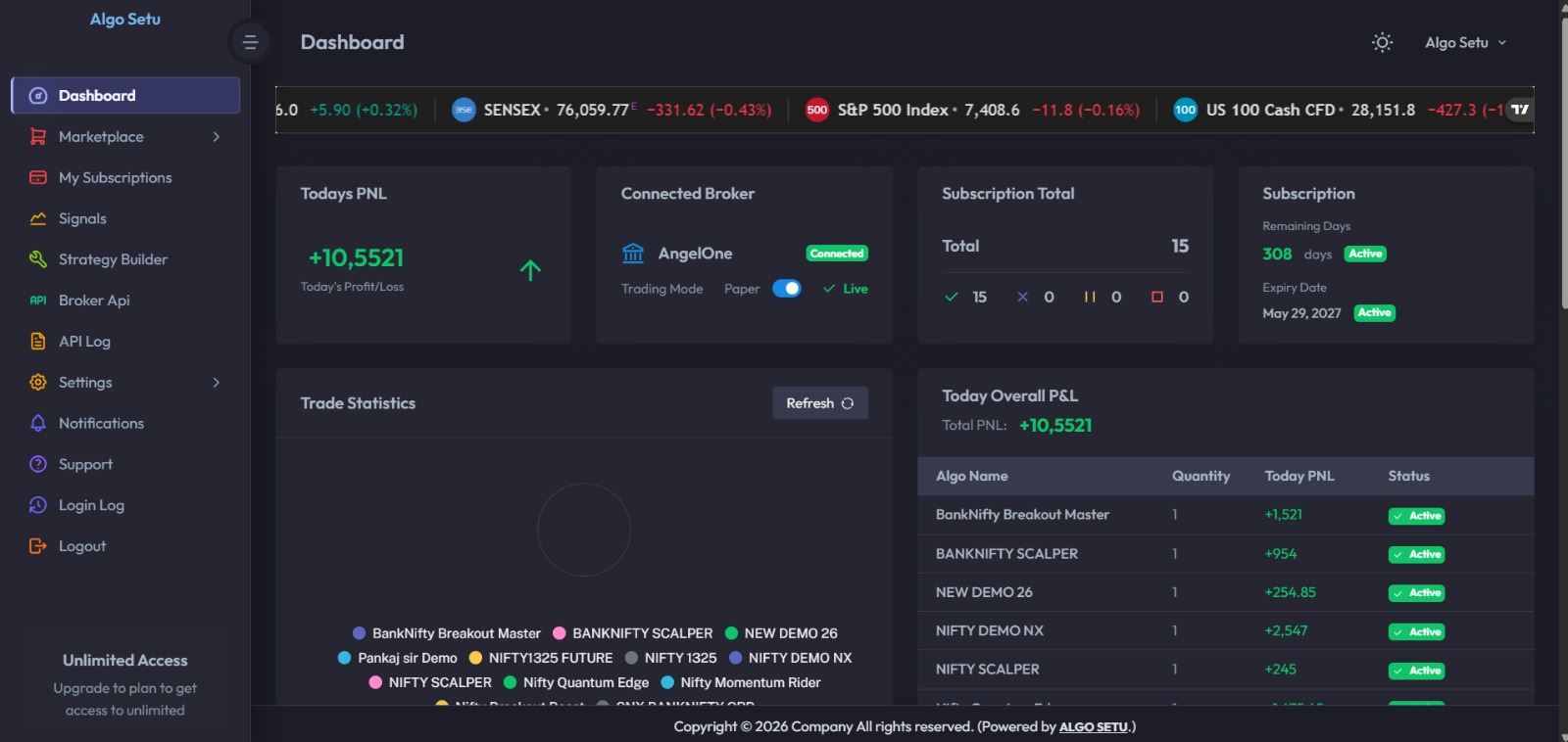 Desktop Dashboard